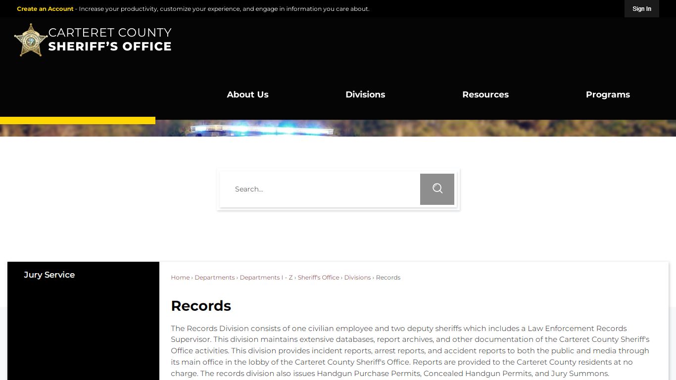 Records | Carteret County, NC - Official Website